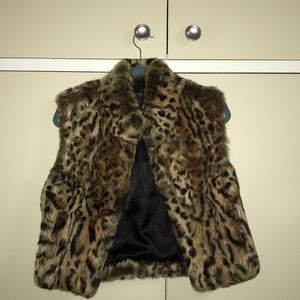 Adrienne Landau Real Rabbit Fur Vest